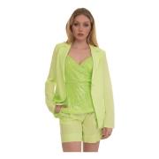 Elegante Blazer met Getailleerde Kraag Liu Jo , Green , Dames