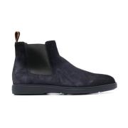 Suede Chelsea Laarzen voor Heren Santoni , Blue , Heren