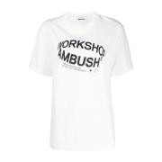Wit katoenen t-shirt Ambush , White , Dames