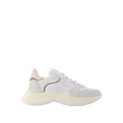 Wit, beige en grijs leren sneakers Hogan , White , Dames