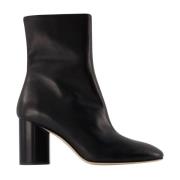 Alena 75mm ronde teen enkel in Leatherboot aeyde , Black , Dames