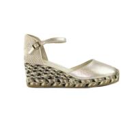 Wedges Espadrilles , Yellow , Dames