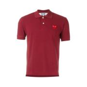 Poloshirt Comme des Garçons Play , Red , Heren