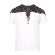 Dieren Vleugel Print Tops Marcelo Burlon , White , Heren