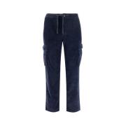 Tapered Trousers MC2 Saint Barth , Blue , Heren