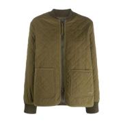 Gewatteerde Logo Jas in Khaki A.p.c. , Green , Dames