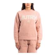 Stijlvolle Crewneck Sweatshirt voor Vrouwen Autry , Pink , Dames