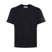 Zwarte T-shirts en Polos met 98% Katoen Ami Paris , Black , Heren