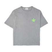 Jersey Grey Grafisch T-Shirt Amish , Gray , Heren