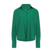 Stijlvolle Groene Technische Jersey Blouse Jane Lushka , Green , Dames