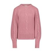 Stijlvolle en Comfortabele Erika Pullover Jane Lushka , Pink , Dames