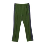 Groene Geborduurde Broek Needles , Green , Heren