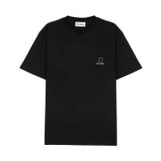 Zwarte Jersey Katoenen T-shirt met Etudes Logo Études , Black , Heren