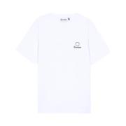 Zwarte Wonder Logo T-shirt met korte mouwen Études , White , Heren