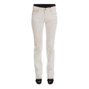 Witte Bootcut Jeans Costume National , White , Dames