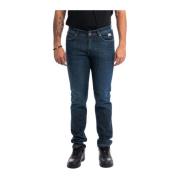 Slim-fit Denim Night Wash Jeans Roy Roger's , Blue , Heren