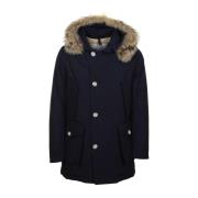 Arctische Afneembare Bont Parka Woolrich , Blue , Heren