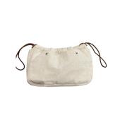 Pre-owned Cotton pouches Hermès Vintage , Beige , Dames