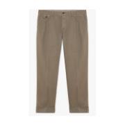 Taupe Stretch Katoenen Chinos Brooks Brothers , Brown , Heren