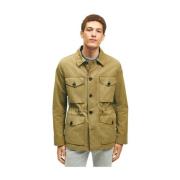 Middelgroene katoenen veldjas Brooks Brothers , Green , Heren