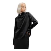 Animi silk blouse black Ahlvar Gallery , Black , Dames
