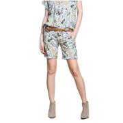 Gedrukte bloemen Bermuda shorts - Jacqueline Mbe477 094 Mason's , Gree...