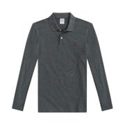 Houtskoolkleurig Stretch Katoenen Polo Shirt Brooks Brothers , Gray , ...