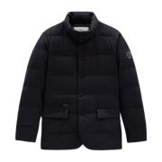 Luxe Navy Blauwe Donsjas Woolrich , Blue , Heren