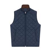 Marineblauwe Polyester Vest Brooks Brothers , Blue , Heren