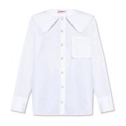 ‘Barbara’ shirt met decoratieve kraag Custommade , White , Dames