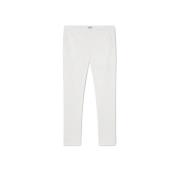 Witte Slim Chino Broek Dondup , White , Heren