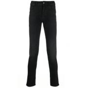 Donkergrijze Skinny Jeans Lardini , Black , Heren