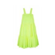 Kuai Technical Neon Gele Lange Jurk Mira Mikati , Green , Dames