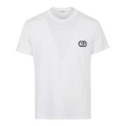 T-Shirt Jersey Print Vltn Valentino Garavani , White , Heren