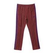 Comfortabele Geborduurde Broek Needles , Brown , Heren