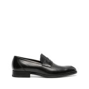 Klassieke leren penny loafers Fratelli Rossetti , Black , Heren