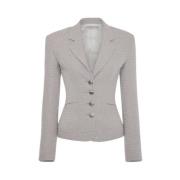 Paillet Tweed Blazer Alessandra Rich , Gray , Dames