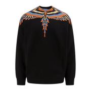 Zwarte Biologisch Katoenen Sweatshirt Marcelo Burlon , Black , Heren