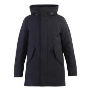 Winterjas, Niet-afneembare capuchon Woolrich , Black , Heren