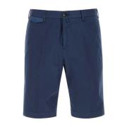 Blauwe stretch katoenen bermuda shorts PT Torino , Blue , Heren