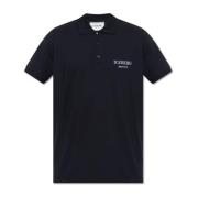 Polo shirt met logo Iceberg , Black , Heren