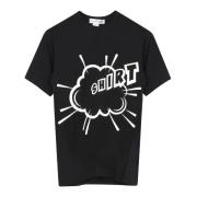 Bedrukt Grafisch Katoenen T-Shirt Comme des Garçons , Black , Heren