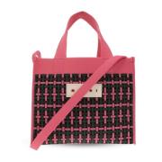 Gestreepte shopper Marni , Pink , Dames