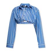 Bahia cropped shirt Jacquemus , Blue , Dames