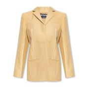 Caraco blazer Jacquemus , Beige , Dames