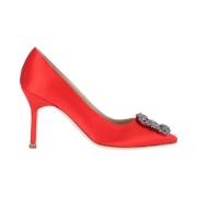 Pumps Manolo Blahnik , Red , Dames