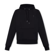 Hoodie met logo Ami Paris , Black , Heren