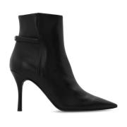 Core leather heeled ankle boots Furla , Black , Dames