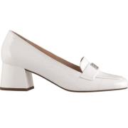 Moderne Loafer Pumps Högl , White , Dames