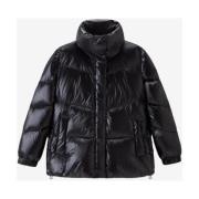 Zwarte Puffer Jas voor Dames Woolrich , Black , Dames